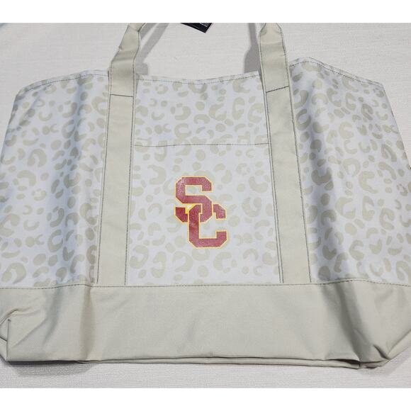 USC Trojans Leopard Pattern Tote - Picture 1 of 8